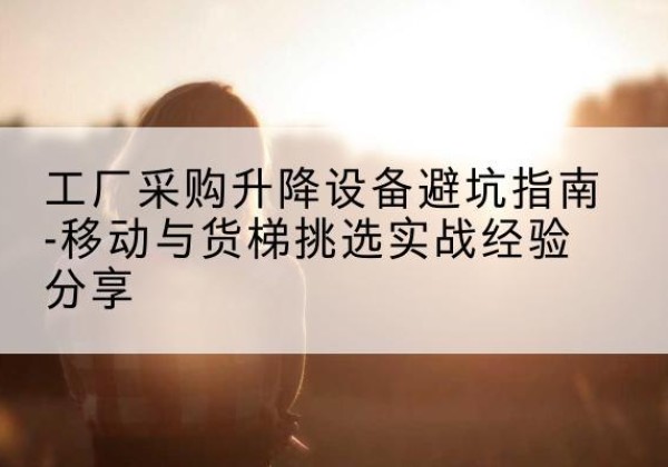 延寿移动式升降机怎么选-工厂采购升降设备避坑指南-移动与货梯挑选实战经验分享